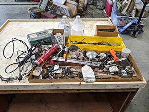 lot 250 image: Large Lot of Misc. Shop Hardware, Tools and More - NO SHIPPING