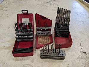 lot 256 image: Lot of (4) Drill Bit Kits - (2) are SNAP-ON