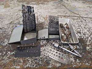 lot 262 image: Lot of Drill Bit Kits, Drill Gauges and More