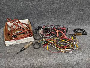 lot 272 image: Lot of Test Leads, Alligator Clamps, 12V Testers