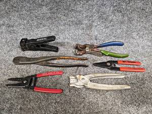 lot 280 image: Lot of Wire Strippers, Crimpers and More