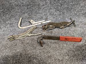 lot 290 image: SNAP-ON Valve Spring Compressor Tool (S6121), Herbrand Piston Ring Groove Cleaner, Valve Compressors and More