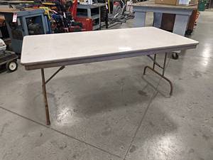 lot 292 image: Folding Table - 6 x 3 x 29 - NO SHIPPING
