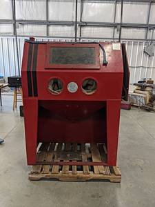lot 23 image: Twin City Abrasives Sand Blasting Cabinet - 48 x 26 x 64 Tall - NO SHIPPING