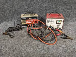 lot 310 image: Pair of Battery Chargers - NO SHIPPING