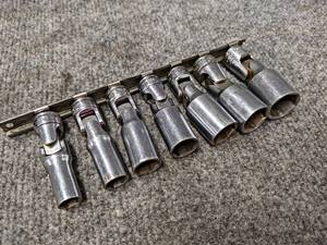 lot 318 image: SNAP-ON 38 Drive Swivel Deepwell Socket Set from 34 to 38