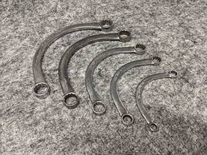 lot 375 image: SNAP-ON Half Moon Double Boxend Wrenches - from 1316 to 516