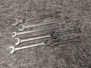 lot 378 image: Blackhawk Thin Open End Wrenches (From 78 to 716) and NAPA Wrenches