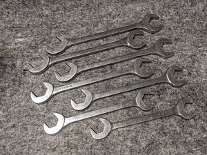 lot 379 image: MAC Tools Open End Angle Wrenches - From 1-12 to 1-116
