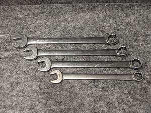 lot 380 image: Set of (4) SNAP-ON Wrenches - 1-14, 1-18, 1-116 and 1516