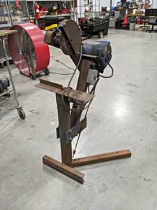 lot 396 image: Homemade Metal Chopsaw - 34HP 1PH - Uses 7 Cutting Discs - NO SHIPPING