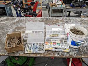 lot 413 image: Large Lot of Hardware and Parts Organizers - NO SHIPPING