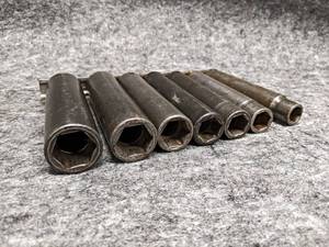 lot 425 image: SNAP-ON 12 Drive Extra Deep Impact Sockets - From 78 to 12