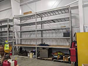 lot 12 image: (2) Sections of Pallet Racking - Overall About 12 High x 16 Wide x 42 Deep