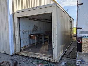 lot 9 image: Van Body for Storage or Small Shop Inside Dimensions About 19 Long x 85 Wide x 83 Tall