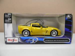 MAISTO 124 SCALE - 2009 CORVETTE Z06 GT1 COMMEMORATIVE EDITION - IN BOX - NICE - AWESOME PIECE - SEE PICTURES