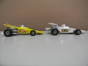 2 MATCHBOX SPEED KINGS 1971 LESNEY RACE CARS - GREAT SET - BOTH VERY NICE - SEE PICTURES