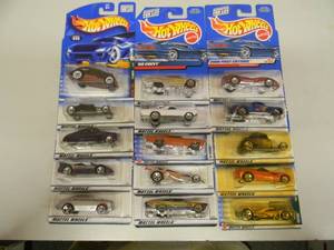 15 HOTWHEELS - MATTEL WHEELS - ALL UNOPENED - SOME GREAT CARS - SEE PICTURES