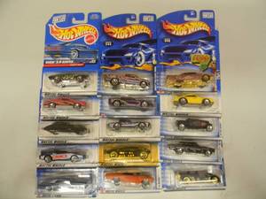15 HOTWHEELS - MATTEL WHEELS - ALL UNOPENED - SOME GREAT CARS - SEE PICTURES