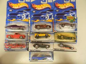 10 HOTWHEELS - MATTEL WHEELS - ALL UNOPENED - SOME GREAT CARS - SEE PICTURES
