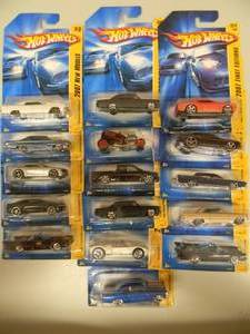 16 HOTWHEELS - 2007 NEW MODELS - ALL UNOPENED - SOME GREAT CARS - SEE PICTURES