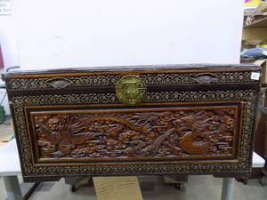 Chinese Cedar Chest With Legs & Locks