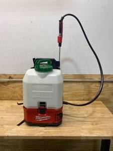 lot 1 image: MILWAUKEE M18 18-Volt 4 Gal. Lithium-Ion Cordless Switch Tank Backpack Pesticide Sprayer (Tool-Only)