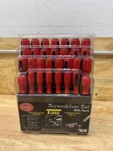 lot 36 image: TORQ 30 Piece Screwdriver Set with Rack