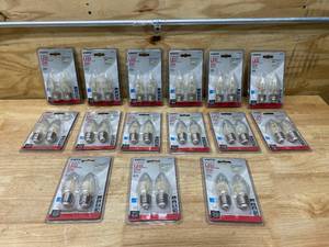 lot 74 image: SATCO Lot of 15-  S21701 2.5w B11 LED Filament 2700k Warm White E26 Base Dimmable Bulb (2 Per Pack)