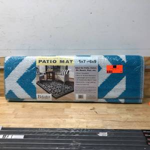lot 45 image: BEKSDEN IndoorOutdoor Reversible Patio Mat 6x9