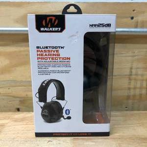 lot 60 image: WALKERS Bluetooth Passive Hearing Protection - Black