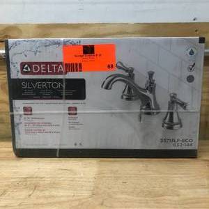 lot 68 image: DELTA Silverton 8 in. Widespread 2-Handle Bathroom Faucet in Chrome