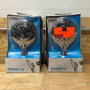 lot 127 image: LOT OF 2 MOEN Engage Spray Head Handheld Showers - Chrome