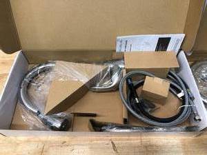 lot 128 image: LOT OF 2 GLACIER BAY Pull-Down Kitchen Faucets - Stainless Steel Finish