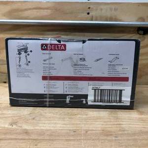 lot 130 image: DELTA 25789Lf Vesna 1.2 GPM Centerset Bathroom Faucet - Chrome