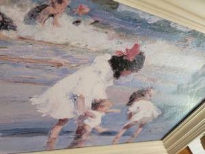 lot 24 image: Beach Day Framed Poster