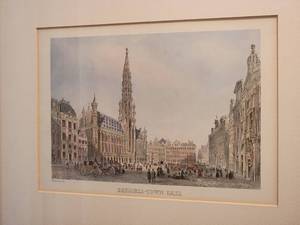 lot 68 image: Brussels-Town Hall Lithograph Print