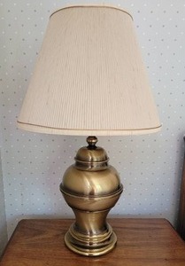 lot 63A image: Fantastic Brass Jar Lamp A