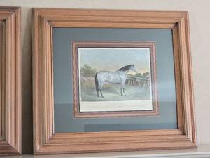 lot 62 image: Wonderful Fine Art Horse Etched Print Pair - A British Yeoman Hobbie Noble