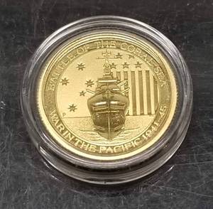 2014 AUSTRALIA 110th TROY OZ .9999 FINE GOLD WAR IN THE PACIFIC IN AIRTITE