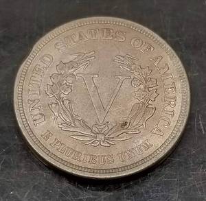 1883 US LIBERTY NICKEL without CENTS ON REVERSE XF