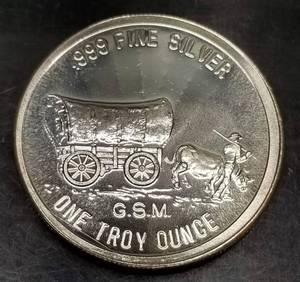 1 TROY OZ .999 FINE SILVER PROSPECTOR BY SILVERTOWNE