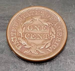 1854 US BRAIDED HAIR LARGE CENT