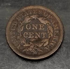 1847 US BRAIDED HAIR LARGE CENT