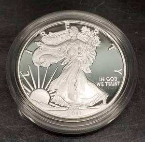 2011-W PROOF AMERICAN SILVER EAGLE IN ORIGINAL MINT ISSUED PACKAGING