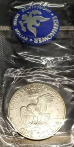1971 EISENHOWER 40% SILVER DOLLAR BLUE PACK