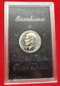 1973-S PROOF 40% SILVER EISENHOWER DOLLAR BROWN PACK