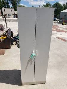 2 Door White Cabinet with Shelves