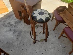 Unique Barstool with Bell, Camel Head and Feet