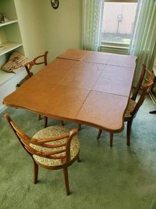 Drop Leaf Table Styled By Phoenix With Three Chairs